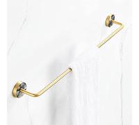 YCVAWEOD Brushed Gold Brass Hand Towel Bar Wall Mounted Bathroom Holder Kitchen Dish Cloths Hanger Towel Racks for Bathroom Wall Mounted Folding Bath Towel Rack LWX