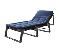 YCVAWEOD Camping Cot w/Mattress for Adults Adjustable 4-Position Folding Sleeping Bed Heavy Duty Tent Camp Bed Outdoor Lounge Chair for Home Office Travel Beach LWX