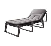 YCVAWEOD Camping Cot w/Mattress for Adults Adjustable 4-Position Folding Sleeping Bed Heavy Duty Tent Camp Bed Outdoor Lounge Chair for Home Office Travel Beach LWX