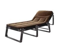 YCVAWEOD Camping Cot w/Mattress for Adults Adjustable 4-Position Folding Sleeping Bed Heavy Duty Tent Camp Bed Outdoor Lounge Chair for Home Office Travel Beach LWX