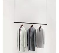 YCVAWEOD Ceiling Clothing Hanging Racks Metal Chain Hanger Garment Storage Rod Boutique Display Shelf Wedding Dress Organizer Towel Rack (B100CM) LWX