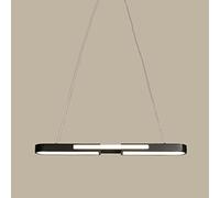 YCVAWEOD Chandelier Light, Ceiling Light Modern Dining Table LED Dimmable Pendant Metal Strip Suspended Fixture Home Living Room Kitchen Island Adjustable Hanging Lamp LWX