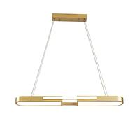 YCVAWEOD Chandelier Light, Ceiling Light Modern Dining Table LED Dimmable Pendant Metal Strip Suspended Fixture Home Living Room Kitchen Island Adjustable Hanging Lamp LWX