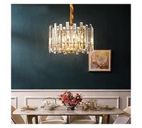 YCVAWEOD Chandeliers Ceiling Light,Pendant Lights, LED Modern Chandelier Lamp Gold Led Pendant Lights Crystal Living Room Indoor Lighting Modern Hanging Lamp Compatible with Dining Room Kit LWX