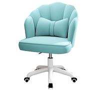 YCVAWEOD Comfy Computer Chairs Elegant Flower Petal Swivel Task Chair for Home Office Executive Desk Living Room or Bedroom Blue LWX