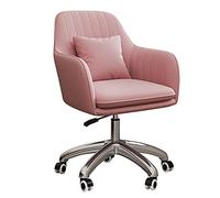 YCVAWEOD Comfy Computer Chairs Home Office Chair,Desk Chair Mid-Back Computer Soft Comfortable Swivel with Lumbar Pillow Height Adjustable Armchair LWX