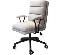 YCVAWEOD Comfy Computer Chairs Home Office Chair with Adjustable Height Armrest and Backrest Support for Study/Bedroom Comfy Computer Desk LWX
