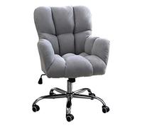 YCVAWEOD Comfy Computer Chairs Home Office Chair with Middle Back Modern Design Desk Arms Bedroom Leisure Computer Swivel Chairs LWX