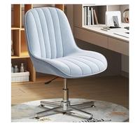 YCVAWEOD Comfy Computer Chairs Legged Office Chair Armless Desk No Wheels High Back Swivel Task Chairs Height Adjustment Computer Chair LWX