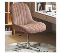 YCVAWEOD Comfy Computer Chairs Legged Office Chair Armless Desk No Wheels High Back Swivel Task Chairs Height Adjustment Computer Chair LWX