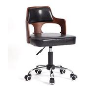 YCVAWEOD Comfy Computer Chairs Modern Swivel Office Chair with Hollow Carved Design Padded Cushion and Adjustable Seat Height Desk for Home Bedroom LWX