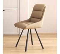 YCVAWEOD Comfy Computer Chairs Modern Upholstered Leather Swivel Desk Chair for Home Office Armless Design with Back Support Comfy and Stylish Bedroom or Study Room Grey/K Size: Standard LWX