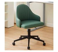 YCVAWEOD Comfy Computer Chairs Office Chair Desk Mid Back Pu Leather Adjustable Computer Gaming Chairs LWX