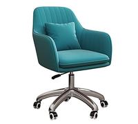 YCVAWEOD Comfy Computer Chairs Velvet Office Gaming Chair with Height Adjustable Tufted Design Computer for Home Soft and Comfortable Upholstered Desk Swivel Task Armchair Features LWX