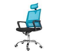 YCVAWEOD Computer Desk Chair - Rolling With Lumbar Support, Mesh, Gaming s, Executive Swivel (Color : A, Size : With Headrest) LWX