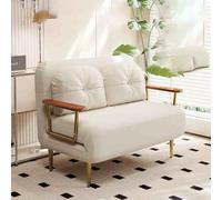 YCVAWEOD Convertible Chair Bed Sleeper,4 In 1 Folding Bed With 6-Position Adjustable Backrest, Cozy Futon Chair for Small Spaces, Office Beige-100CM LWX