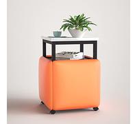 YCVAWEOD Cube Seating Set with Swivel Casters & Coffee Table Stackable Sofa Chair Stool Nesting Ottoman Movable Furniture for Living Room & Home Office LWX