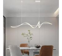 YCVAWEOD Dimmable LED Spiral Pendant Light Remote Control Dining Table Chandelier Modern Hanging Lamp for Living Room Kitchen Office Stylish Home Decor LWX