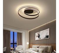 YCVAWEOD Dimmable Modern LED Ceiling Light - Creative Black Pendant Lamp for Kids Room Living Room Bedroom Office & Kitchen - 45cm Dining Table Lighting Fixture LWX