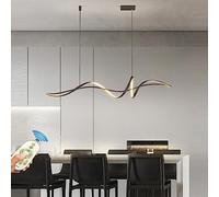 YCVAWEOD Dimmerable Spiral Design LED Pendant Light for Dining Table Remote Control Hanging Chandelier Modern Dining Room Lighting Fixture for Kitchen Living Room and Office LWX