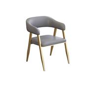 YCVAWEOD Dining Chair Lounge Chairs With Hollow Back Leather Luxury Dining Modern Simple Household Backrest Chair Pu Leather Armless Side With Metal Legs Multipurpose C LWX