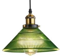 YCVAWEOD E27 Base Single-Head Hanging Light Retro Style Creative Glass Pendant Lamp Nordic Personality Chandelier Restaurant Coffee House Decorative Lighting Fixtures(30cm) LWX