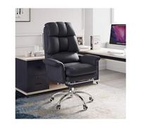 YCVAWEOD Executive Commercial Computer Task Vanity Chair, Reclinable High Back Office Chair Modern Pu Leather Swivel with Footrest Office Chair LWX
