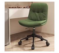 YCVAWEOD Executive office chair Armless Office Desk Chair With Mid Back Height Adjustable Swivel Task Chair On Wheels Comfy Rolling Vanitychair For Home & Office LWX