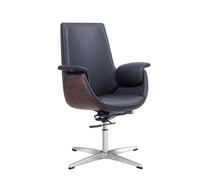 YCVAWEOD Executive office chair Luxury Pu Leather High Back Computer Chair with Lumbar Support Adjustable Headrest & Armrests Comfortable For Students & Adults (Black Small) LWX