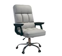YCVAWEOD Executive Office Chair, PU Leather Soft Swivel Desk Chair with Armrests, Adjustable Height, Padded for Comfort, Ideal for Computer Work LWX