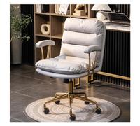 YCVAWEOD Executive office chair stylish Gray Computer Desk Chair For Home & Study Adjustable Swivel Chair For Comfort & Support Modern Design For All-Day Use LWX