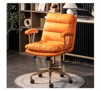 YCVAWEOD Executive office chair - Stylish Orange Computer Desk Chair With Lift & Swivel Perfect For Home & Study Comfortable & Modern Design For All-Day Use LWX