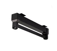 YCVAWEOD Extendable Clothes Hanger Holder Adjustable Aluminum Alloy Trouser Rack 25kg Capacity Telescopic Clothes Rail Mute Track Design Versatile Clothes nizer (Color: Nero) LWX