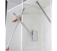 YCVAWEOD Extendable Pull Down Closet Rod - Adjustable Width Wardrobe Hanger Rail Soft Return Clothes nizer Ideal for Space-Saving Storage Solution (89-121cm) LWX