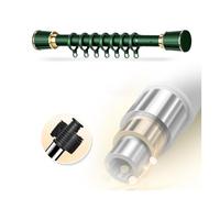 YCVAWEOD Extra Long Extendable Grey Tension Shower Curtain Rod for Bathroom and Bedroom Telescopic Clothes Rail with 10 Rings No Drilling Required Adjustable 40 500 cm LWX