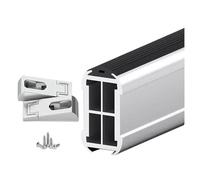 YCVAWEOD Extra Strong Wall Mounted Metal Closet Rod for Hanging Clothes 2470 Inch Long Heavy Duty Garment Bar with End Supports Removable and Durable Closet System LWX