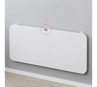 YCVAWEOD Floating Wood Wall Mounted Desk for Multi Function Computer and Folding Dining Table Space Saving for Study Kitchen and Home Office with Threading Hole Design and Accessories. LWX