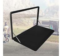 YCVAWEOD Foldable Aluminum Picnic Table for Camper Wall-Mounted Floating Table Compact Portable Design 60x41cm/23.6x16.1in Ideal for Outdoor Camping and RV Use LWX