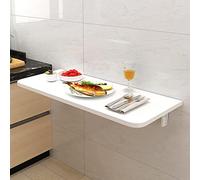 YCVAWEOD Foldable Drop-Leaf Wall Table - Compact Breakfast Table Wall-Mounted Folding Desk for Small Kitchens Space-Saving Lightweight & Easy to Install Perfect for Limited Spaces LWX