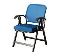 YCVAWEOD Foldable Office Chair - Comfortable Mesh Armchair for Meetings, Conferences, Reception, and Training Rooms - Portable Blue Design LWX