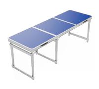 YCVAWEOD Foldable Picnic Table, Outdoor Camping Table, Durable and Portable Long Plastic Foldable Tables for Garden, Patio, Dining, BBQ, Party, Market(Color:Blue) LWX