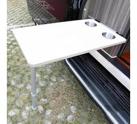 YCVAWEOD Foldable Portable Travel Table with Removable Legs & Sliding Kit - Ideal Workstation for Camping Picnics RVs Outdoor Activities & Tailgating LWX