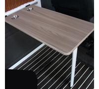 YCVAWEOD Foldable RV Table with Two Cup Slots, Wall Mount Folding Picnic Table, Wall Desk Computer Workstation for Small Space MPV Caravan Boat Yacht (Color : Gray-A) LWX