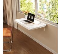 YCVAWEOD Foldable Wall Desk Space-Saving Wall Table Compact Folding Desk for Home Office Kitchen Living Room Versatile Workstation for Small Spaces Easy Installation. LWX