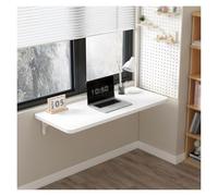 YCVAWEOD Foldable Wall-Mounted Desk Space-Saving Console Table for Small Areas Home Kitchen & Laundry Room White (60x24cm) - Perfect for Balconies & Compact Spaces LWX