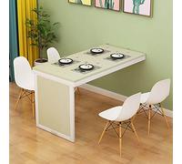 YCVAWEOD Foldable Wall-Mounted Kitchen Table Space-Saving Bar Table for Living Room/Home Office 6 Colors Adjustable Compact Design Perfect for Small Spaces LWX