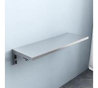 YCVAWEOD Foldable Wall-Mounted Stainless Steel Table - Space-Saving Laundry & Kitchen Folding Table for Small Spaces, Ideal for Home, Office, Balcony, Bathroom, Laundry Room LWX