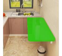 YCVAWEOD Foldable Wall-Mounted Table Space-Saving Kitchen Dining Table Compact 110x60cm Green Table for Living Room Bedroom Office - Versatile and Convenient LWX