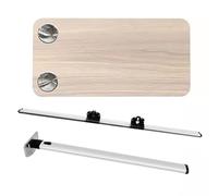 YCVAWEOD Foldable Wall Table with Cup Slot 25kg Load Capacity Space-Saving Gray Table for RVs Campers and Cars - Ideal for Camping and Outdoor Use LWX