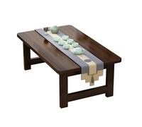 YCVAWEOD Foldable Wooden Coffee Table Extendable Dining Table for Balcony & Bedroom Minimalist Design - Compact Furniture for Living Room Bedroom & Outdoor (Brown 100x50x30cm) LWX